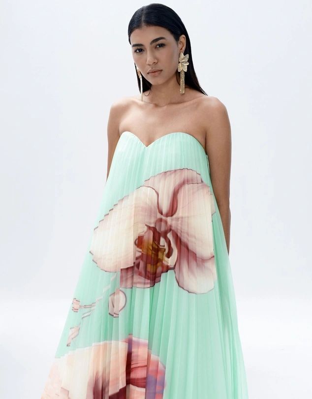 Amelie Pleated Dress