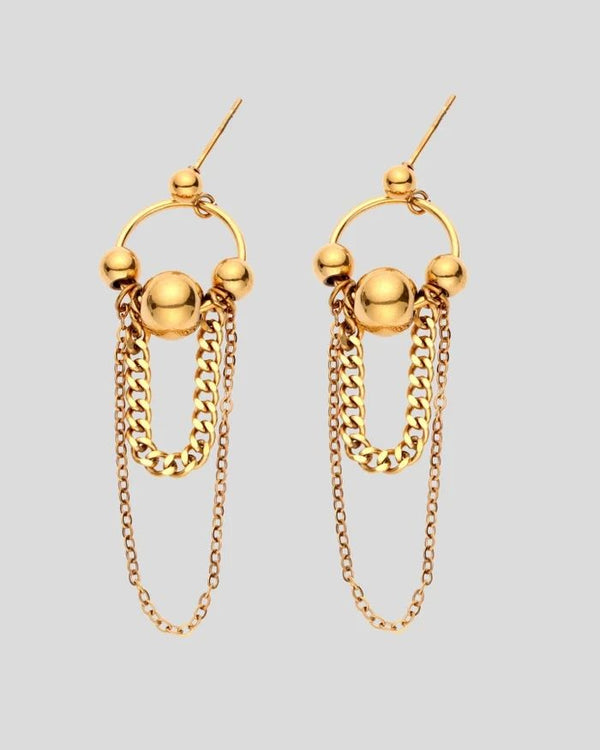 Milla Hart Luma Drop Earrings Gold