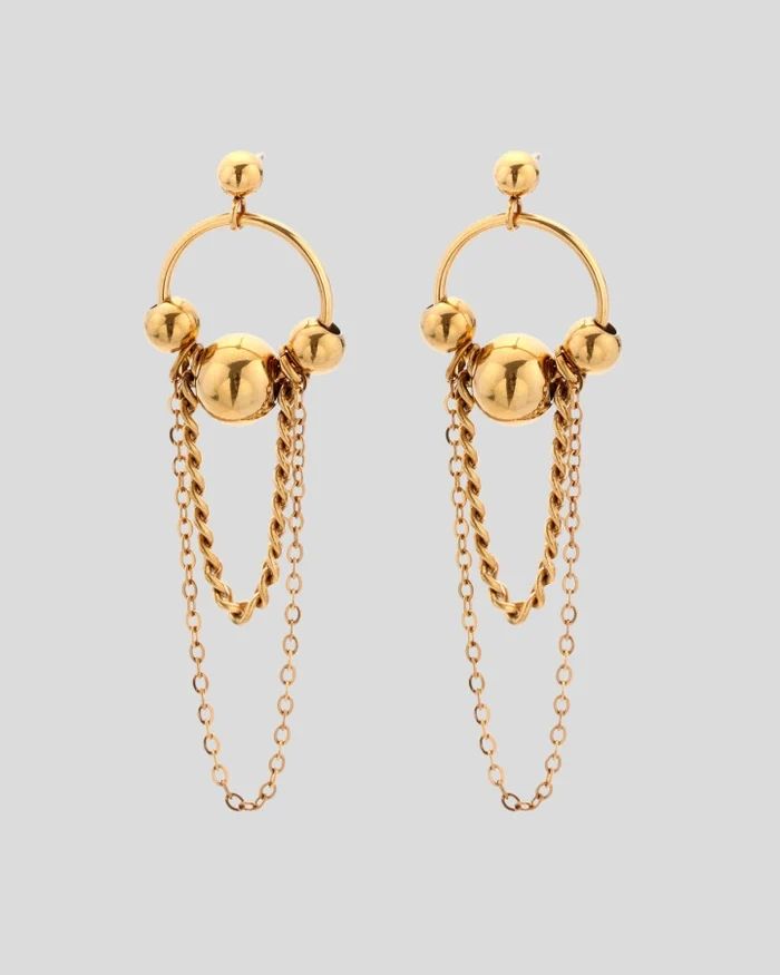 Milla Hart Luma Drop Earrings Gold