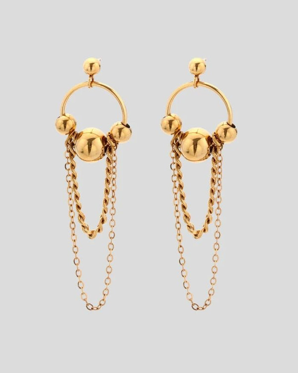 Milla Hart Luma Drop Earrings Gold