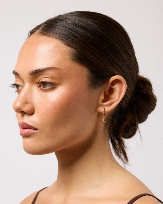 Milla Hart Aya Drop Earrings Gold Secondary image