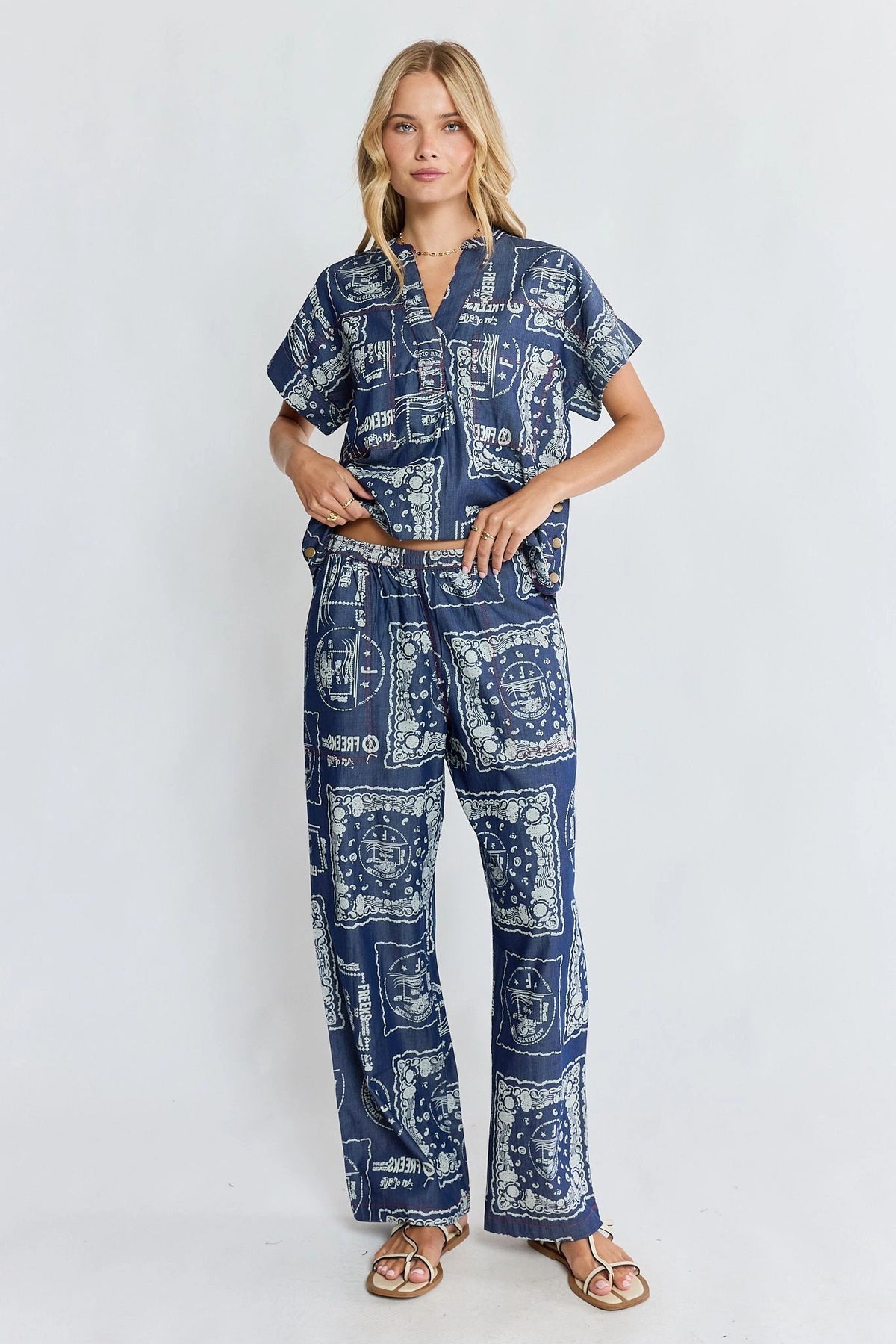 Ibisa Dakota Denim Top Main image
