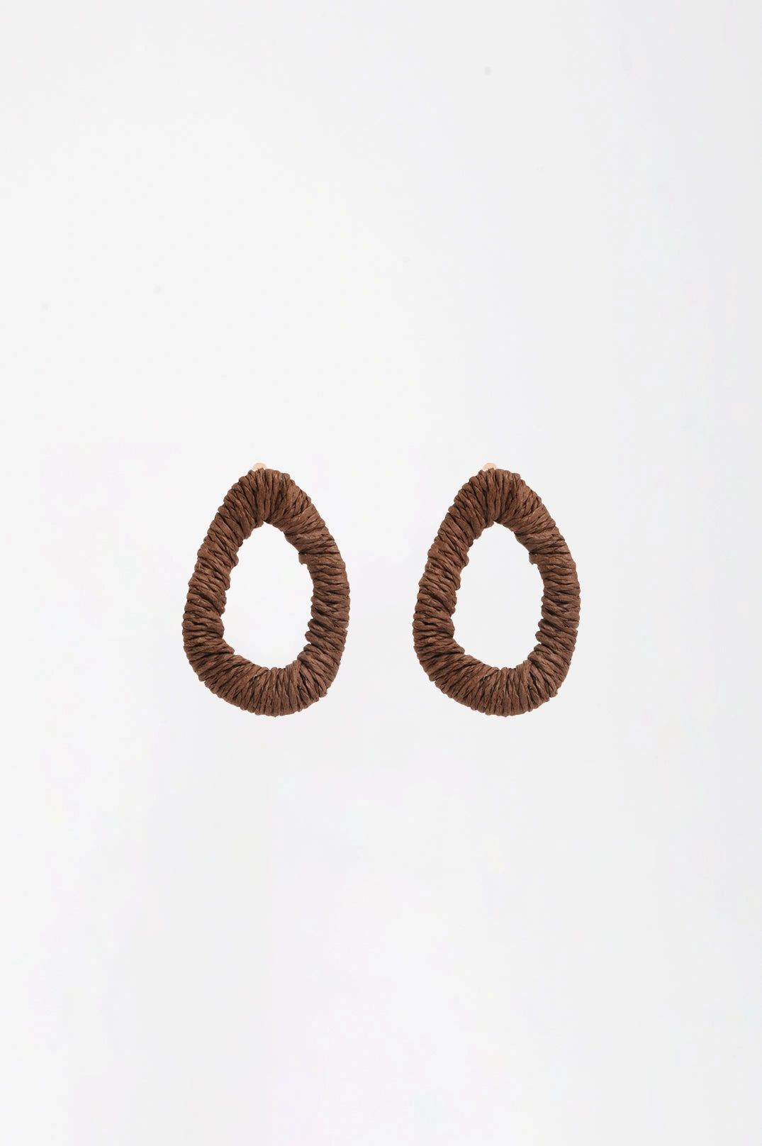 Adnore Wrapped Organic Shape Earrings Asst Colours