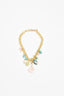Adorne Stone and Pearl Mix Statement Necklace