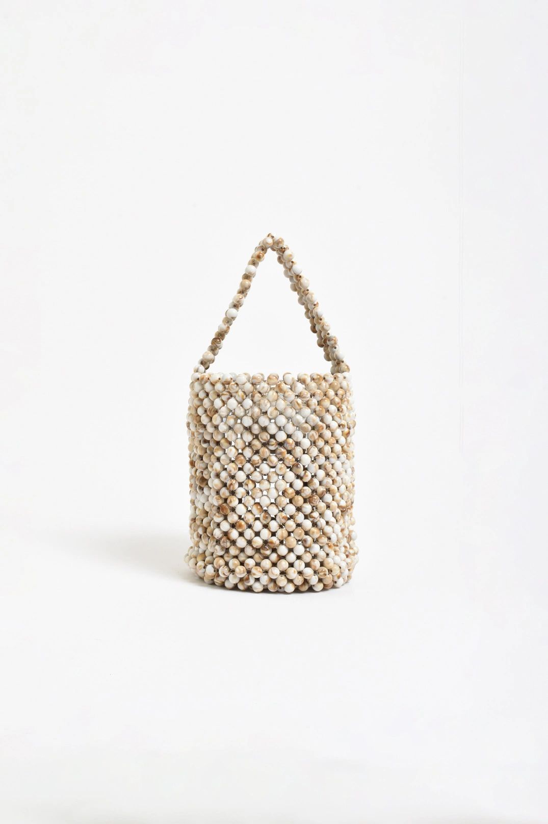 Adorne Marble Bead Mini Bag Natural Main image