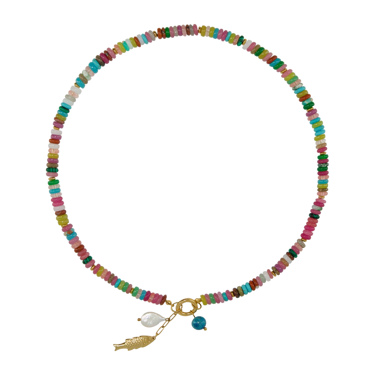 Aelia Sardine Beaded Necklace