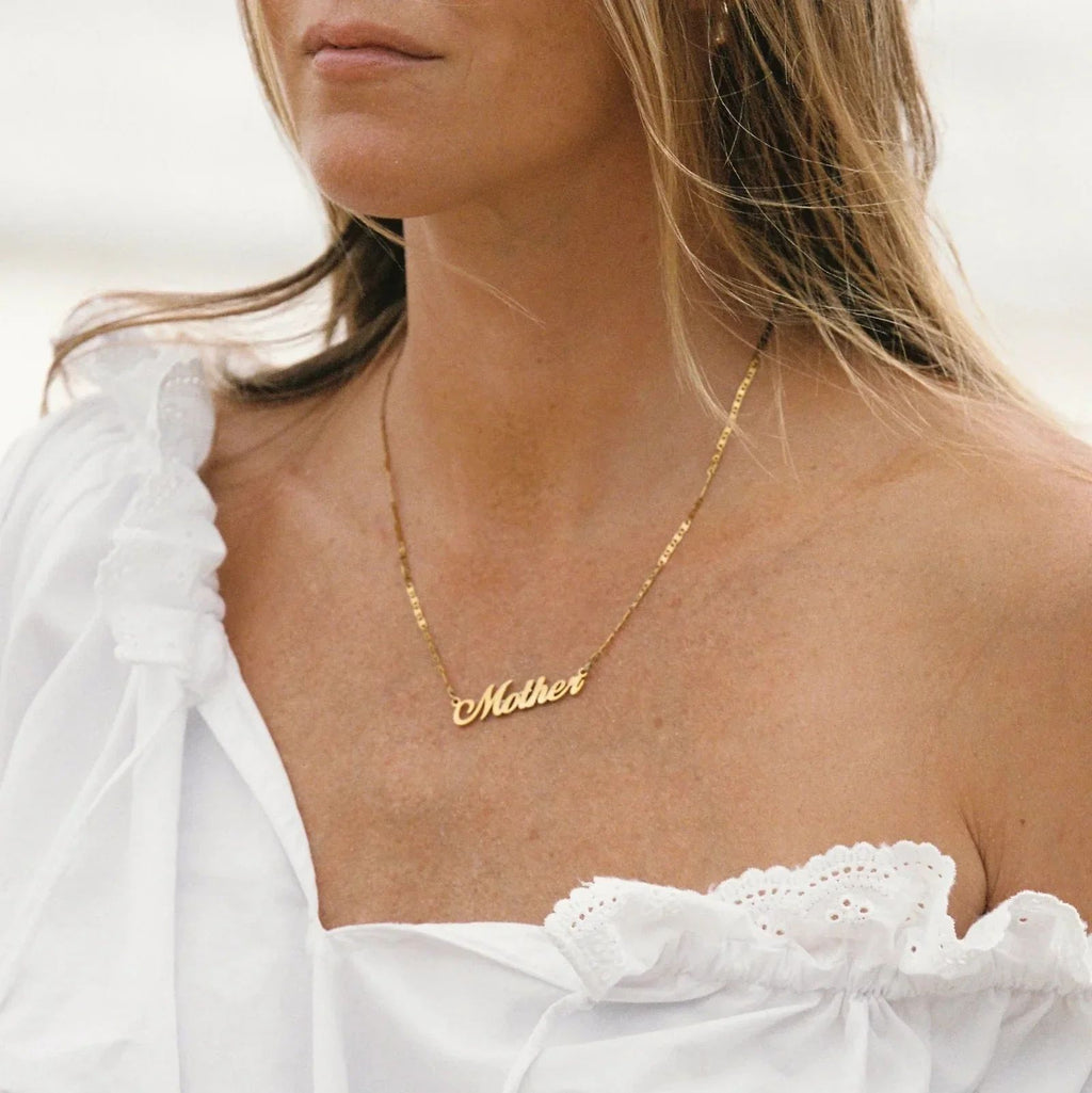 Aelia Mother Necklace 18K Gold Plated