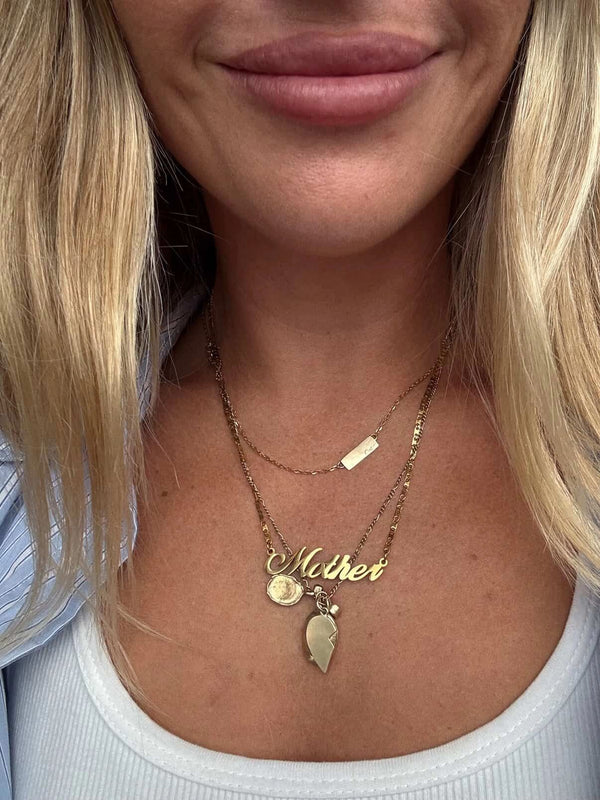 Aelia Mother Necklace 18K Gold Plated