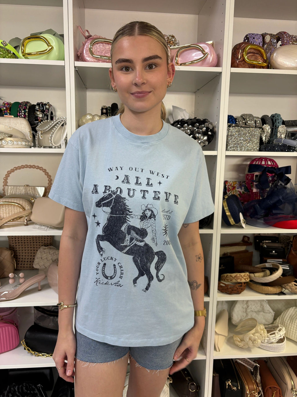 All About Eve Giddy Up Relaxed Tee