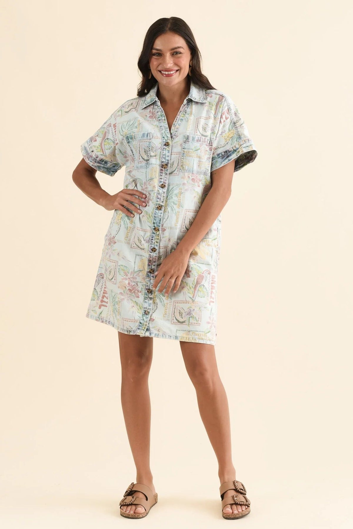 Elm Jade Denim Dress