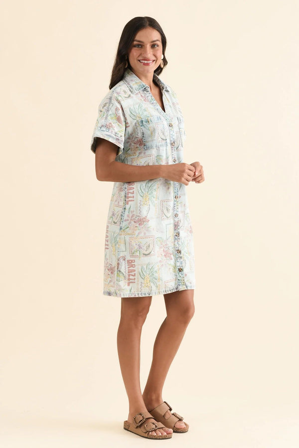 Elm Jade Denim Dress