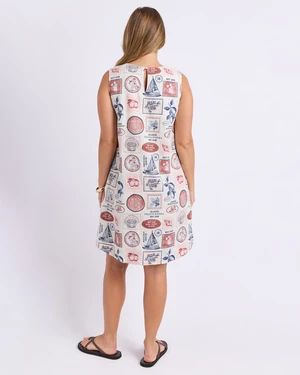 Foxwood French Riviera Print Dress