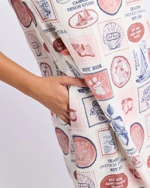 Foxwood French Riviera Print Dress