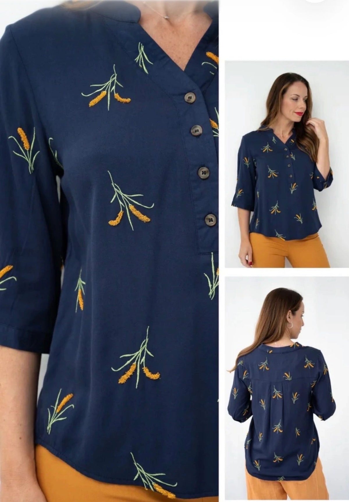 3D Navy Wattle Shirt Main image