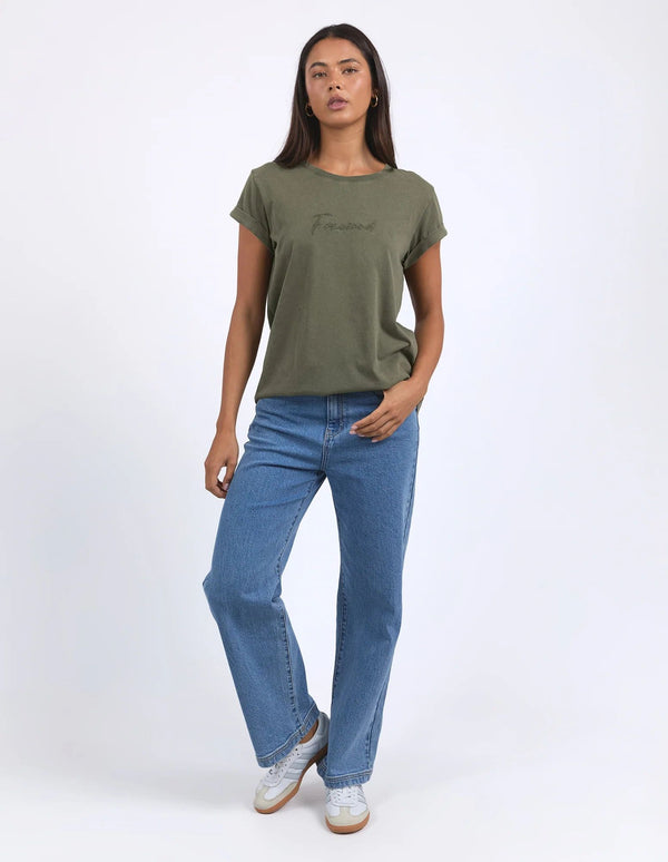 Foxwood Signature Tee Khaki