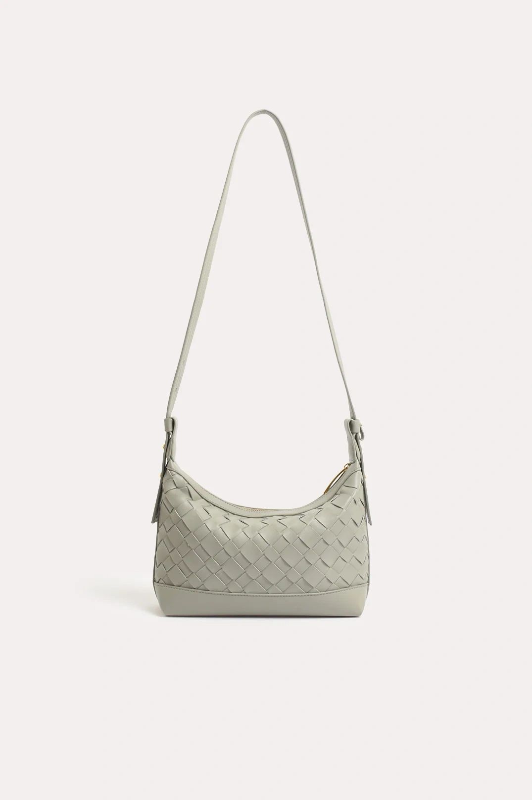 Adorne Rhodes Plait Handbag Grey