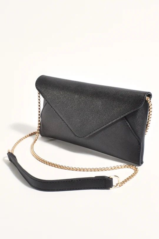 Carmen Envelope Cross Body Bag Black or Cream Main image