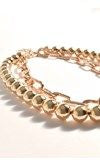 Adorne Ball and Chain Layer Necklace Gold