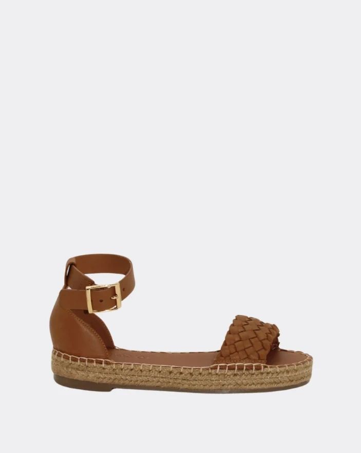 Brie Tan Leather Sandals