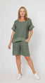 Linen Khaki Shorts