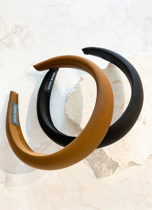Satin Plain Padded Headband