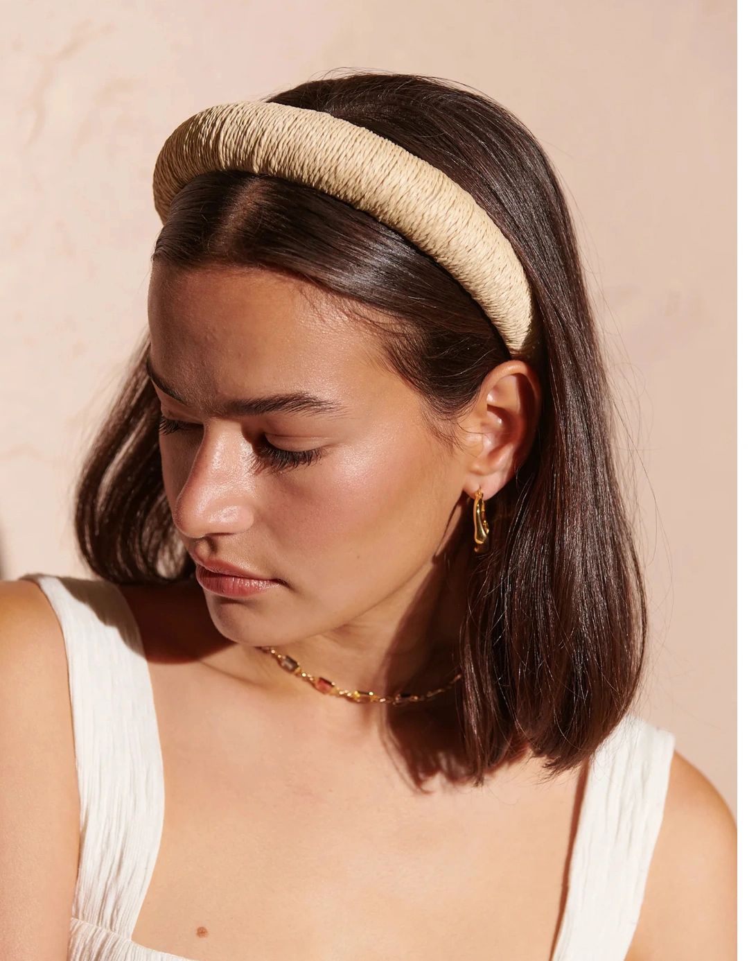 Raffia Headband Asst Colours