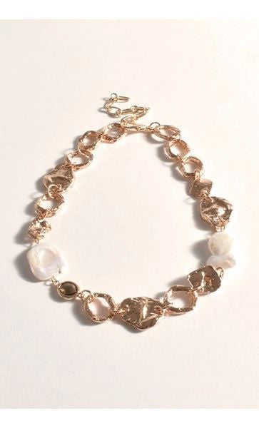 Freshwater Pearl Metal Necklace Main image