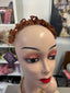 Brown,Bronze & Carmel Looped Beaded Headband