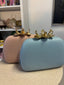 Gold Flower Clutch Asst Colours
