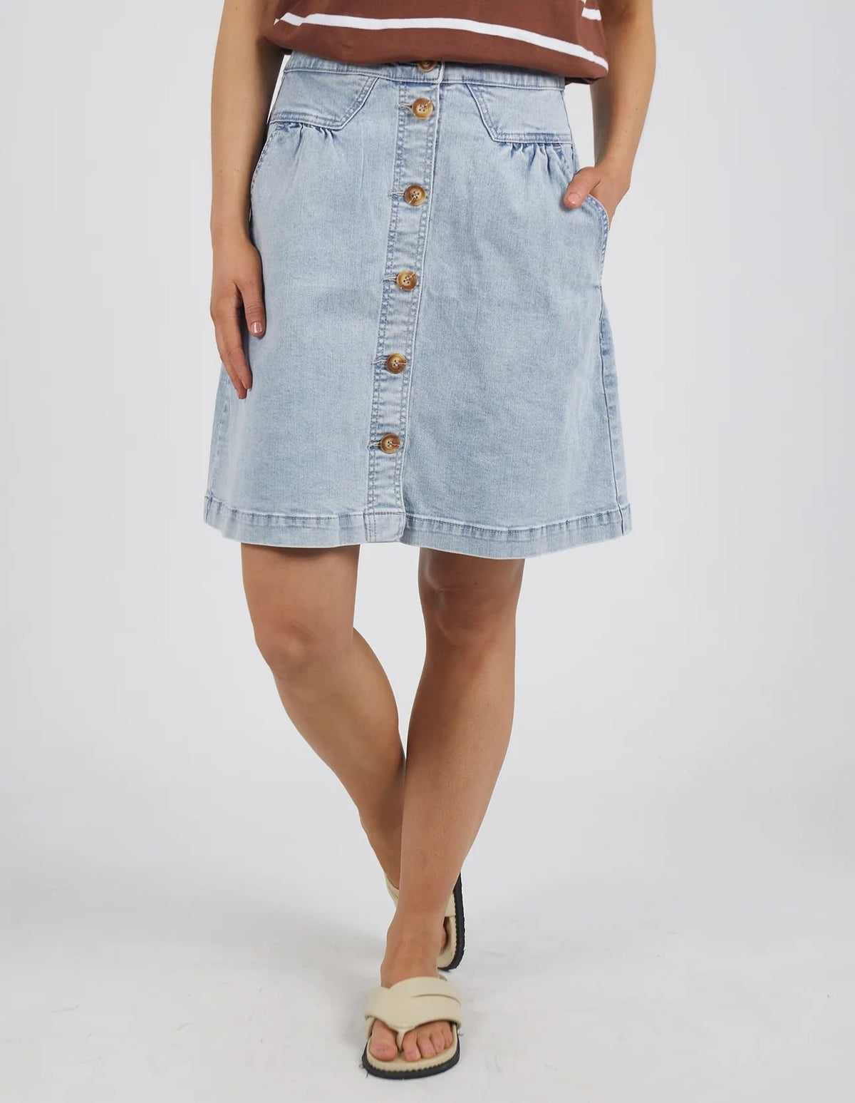 Foxwood Vintage Blue Amanda Denim Skirt