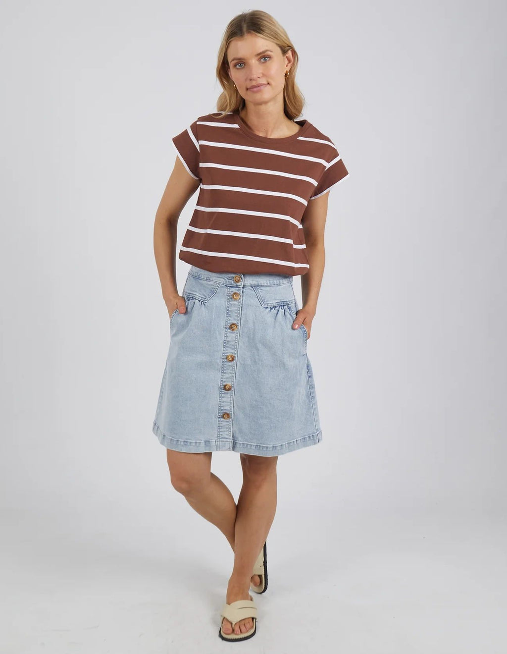 Foxwood Vintage Blue Amanda Denim Skirt