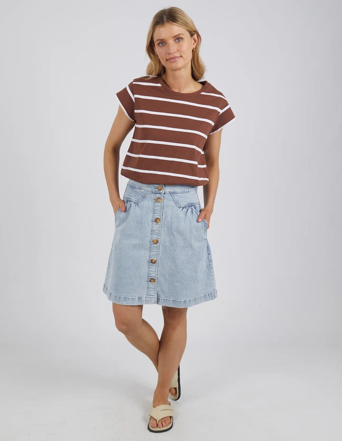 Foxwood Vintage Blue Amanda Denim Skirt