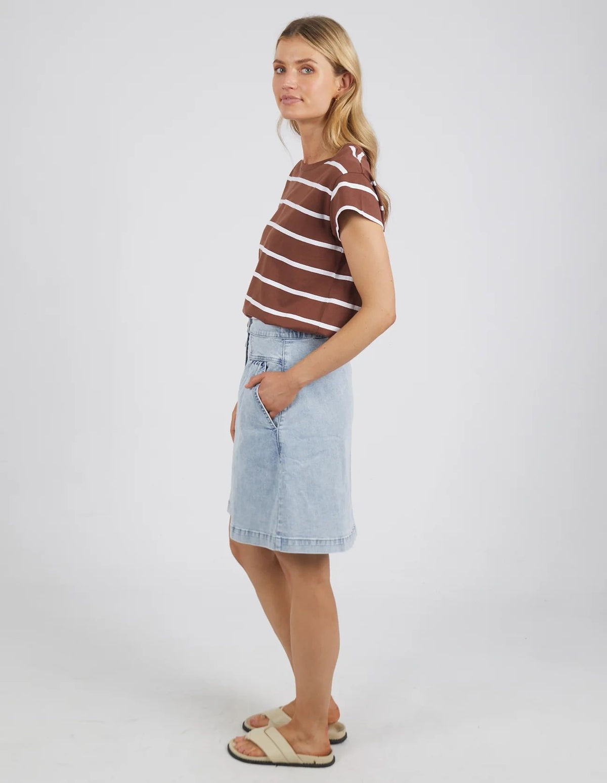 Foxwood Vintage Blue Amanda Denim Skirt