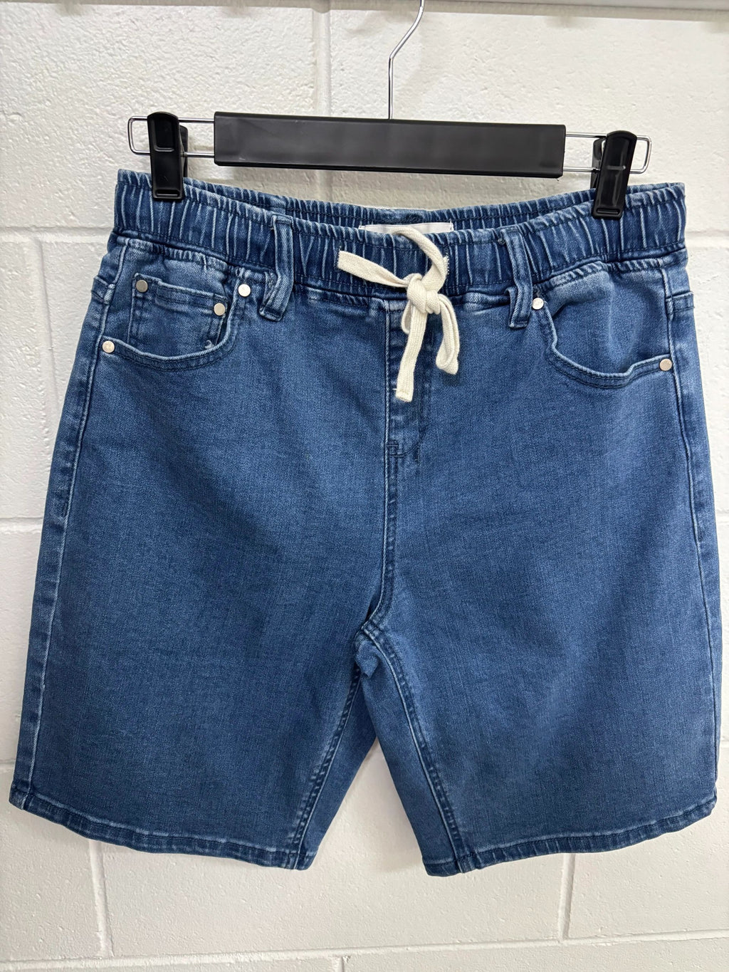 Foxwood Gabby Bermuda Mid Blue Shorts