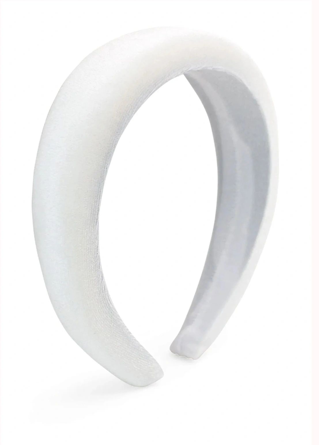 Leslie White Padded Headband Main image