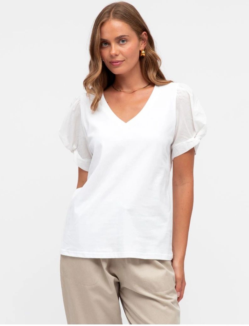 LOL Twist Sleeve Top Asst Colours