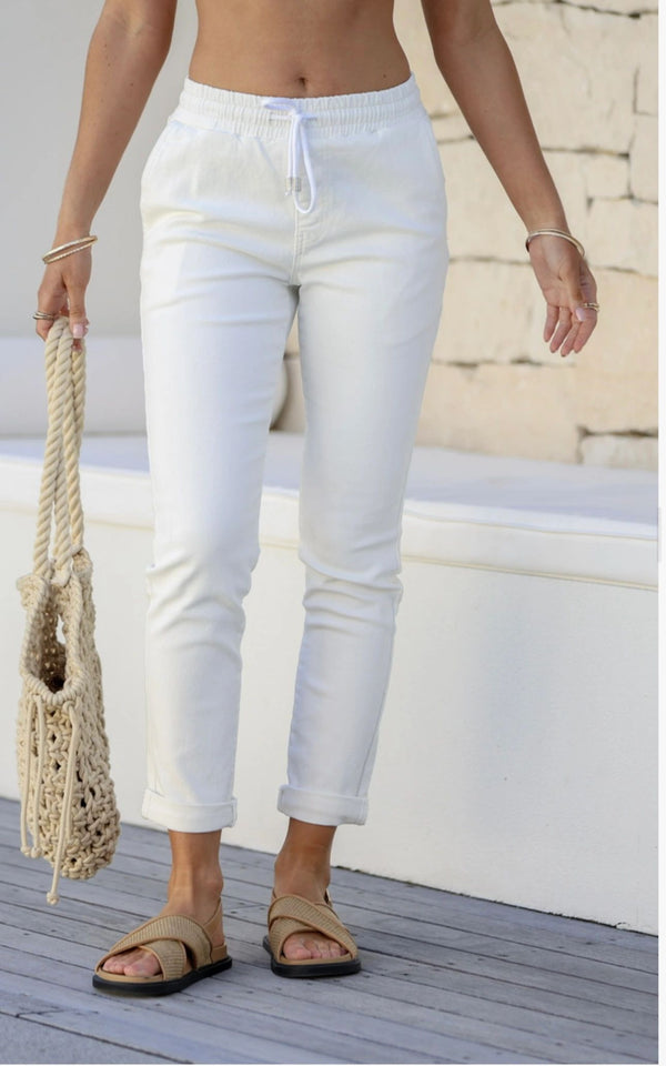 White Portsea Jogger Jeans