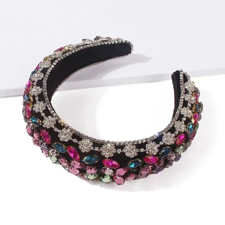 Bejewelled Padded Headband Multi Main image