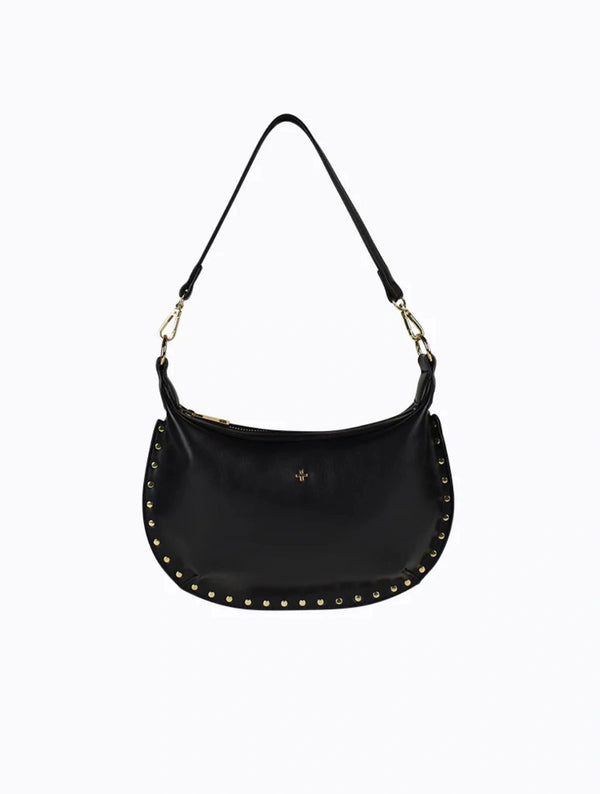 Oracle Studded Shoulder Bag Black