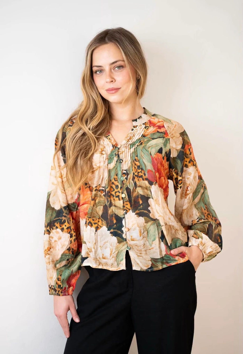 Safari Petal Blouse