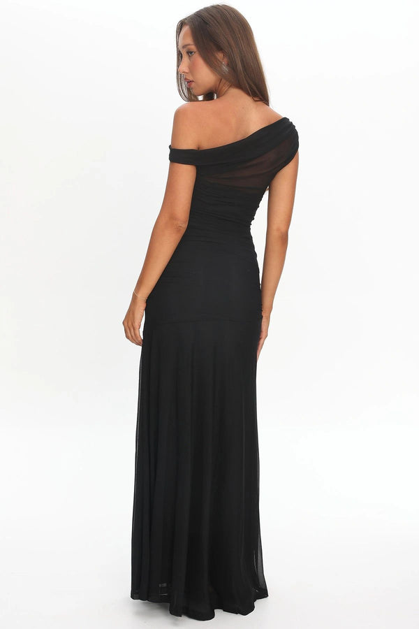 Gemma Asymmetrical Neckline Dress