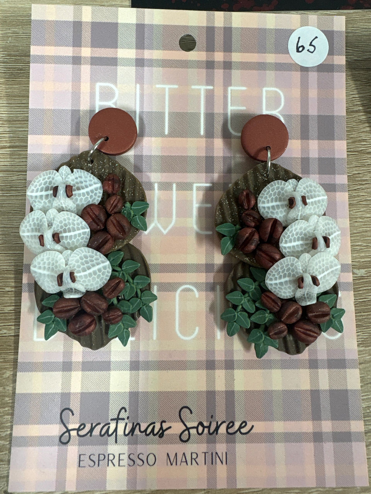 Serafinas Soirée Espresso Martini Dangle Earrings Main image