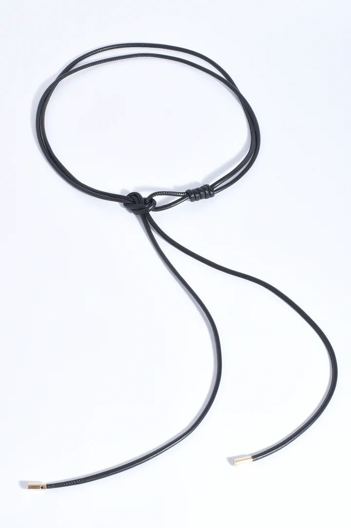 Tie Front Metal Ends Belt Asst Colours