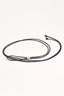 METAL DISC TIE FRONT BELT (BLACK)