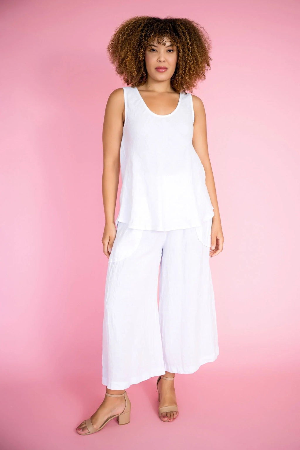 Camino Linen Tank Ass Colours