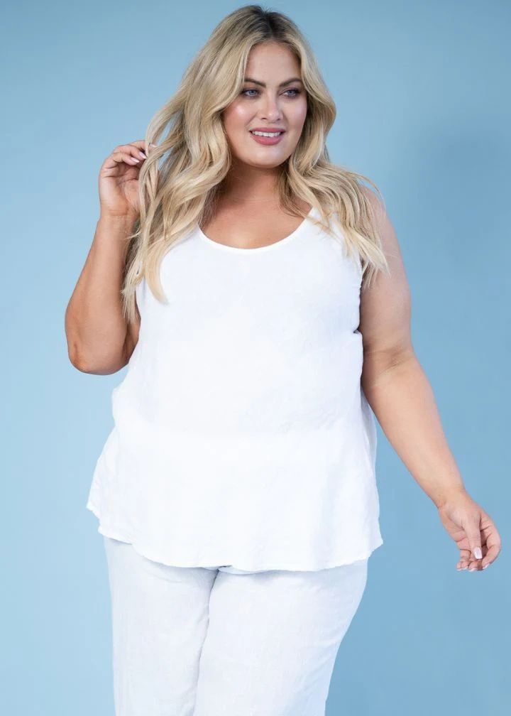 Camino Linen Tank Ass Colours Secondary image