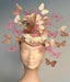 Gold and Pink Butterfly Headband