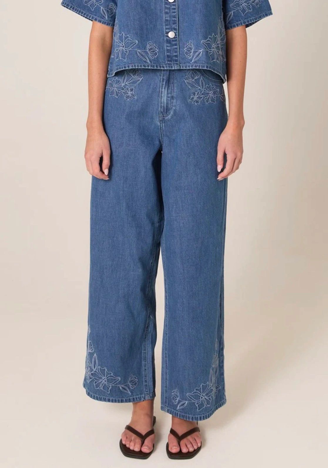 Sloane Embroidered Jeans Secondary image