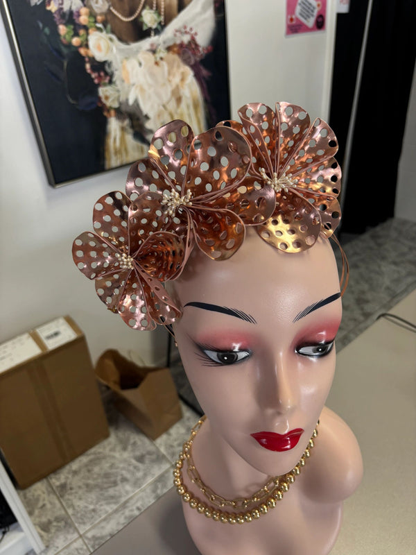 Rose Gold Cut Out Flower Headband