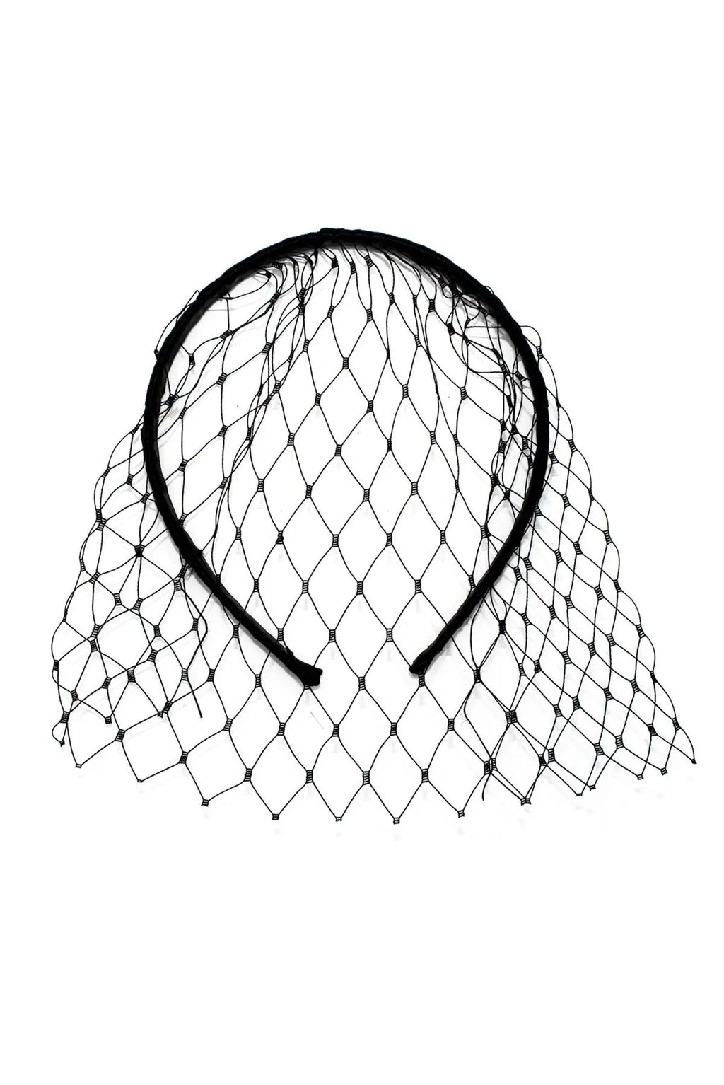 Lucia Veil Black Headband